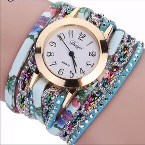New Fashion Rhinestone Wrap Wrist Watch